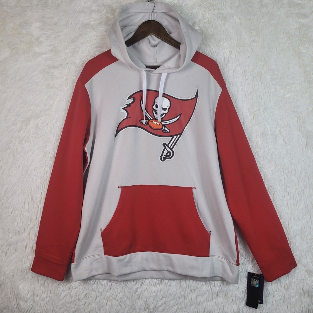 NWT Tampa Bay Buccaneers Fanatics Hoodie Mens XL Colorblock